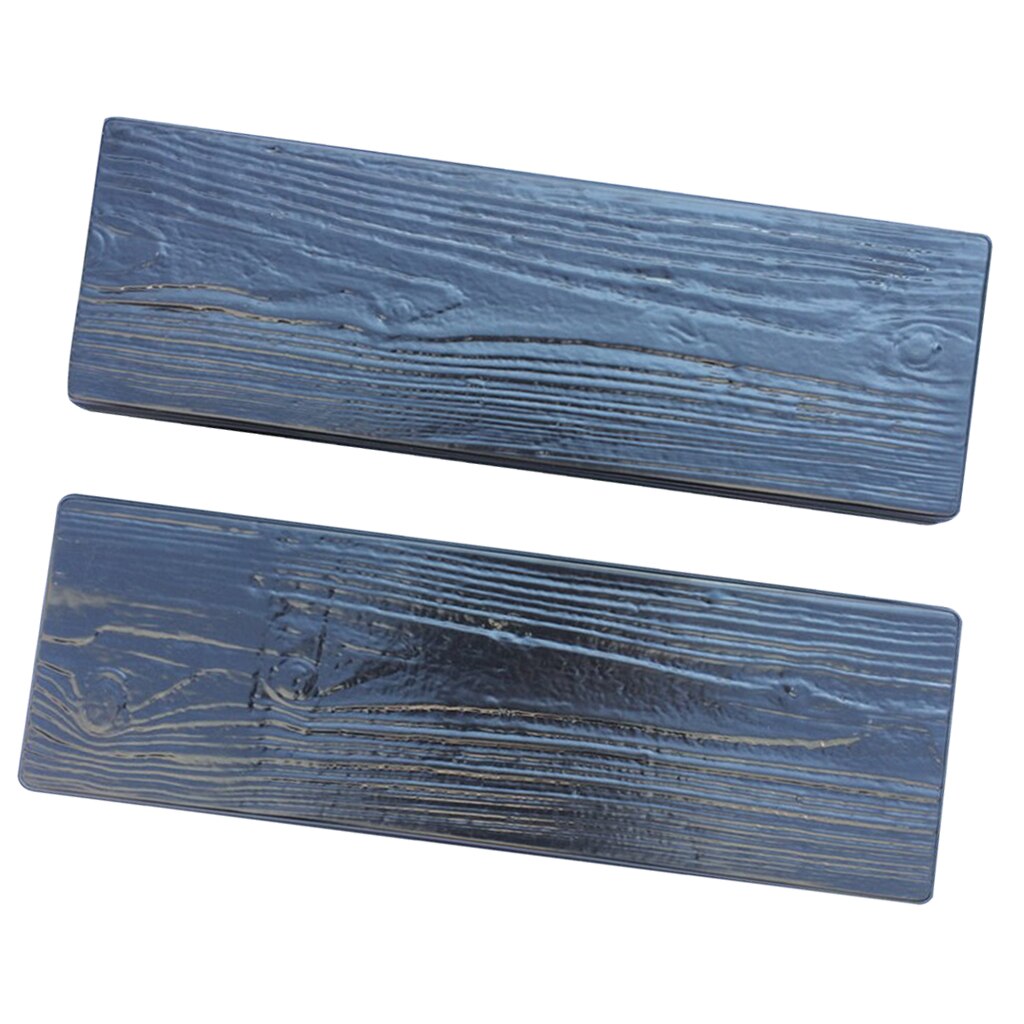 2pcs Wooden Mould Stepping Stones Stepping Wood Grain Stone Form