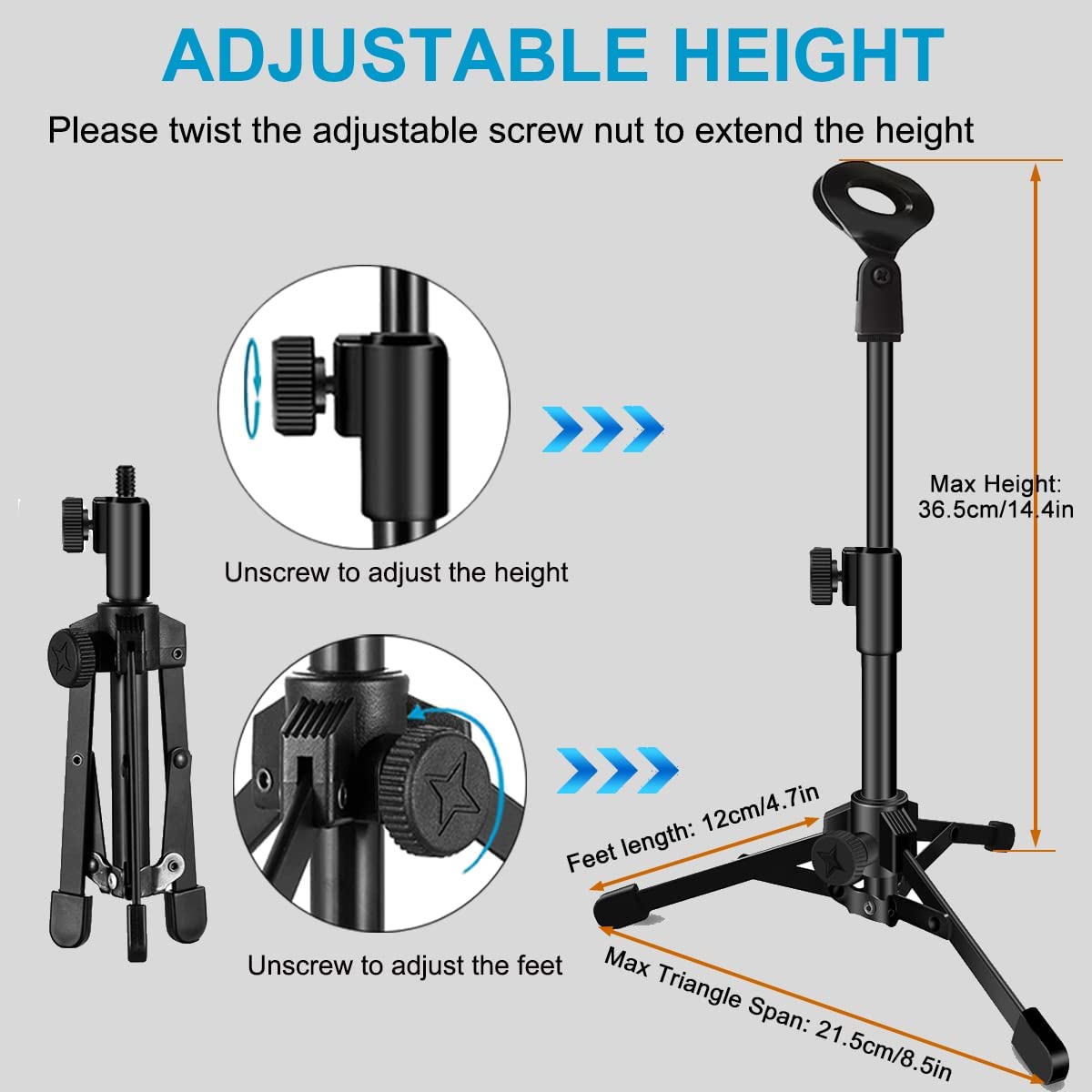 Schreibtisch Mikrofon Stehen Stativ Kleine Desktop Mic stand