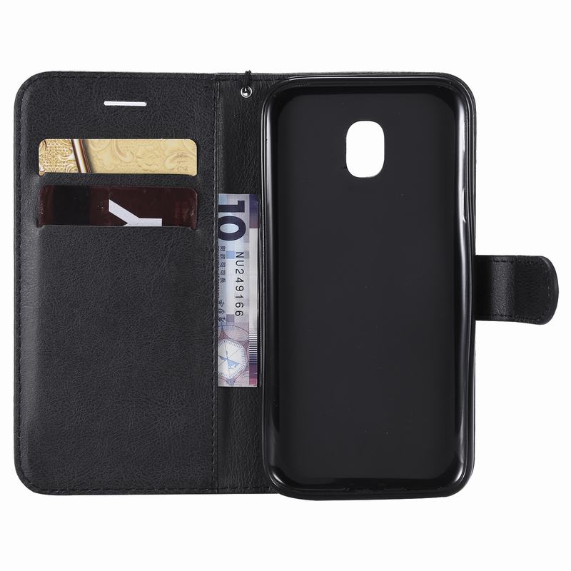 Flip Case For Samsung Galaxy J3 Cover Case Samsung J330 Leather Wallet Card Case For Samsung J3 J330 Cover EU Version