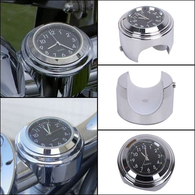 Horloge numérique universelle Mini horloge de moto Montre étanche