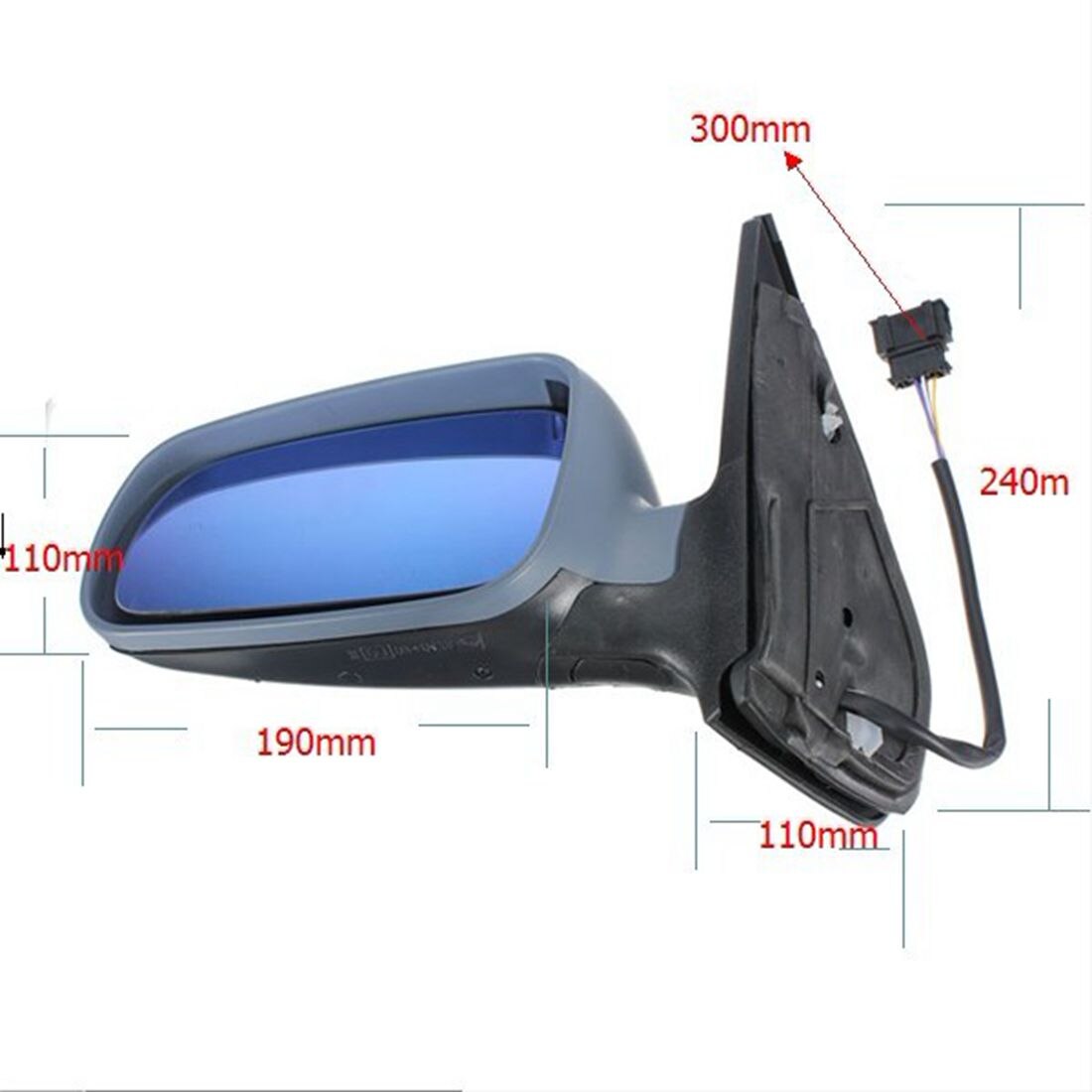 Car Exterior Electric Wing Left /Right Side Door Mirror For VW Bora Golf Mk4 1997-2005