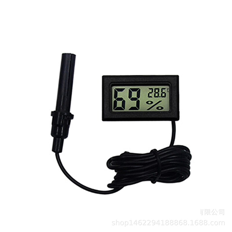 1Stck LCD Digital Thermometer Wasserdicht Aquarium Thermometer 2 Sekunden Digital Sensor nasser Bahnhof: FY-12 Schwarz