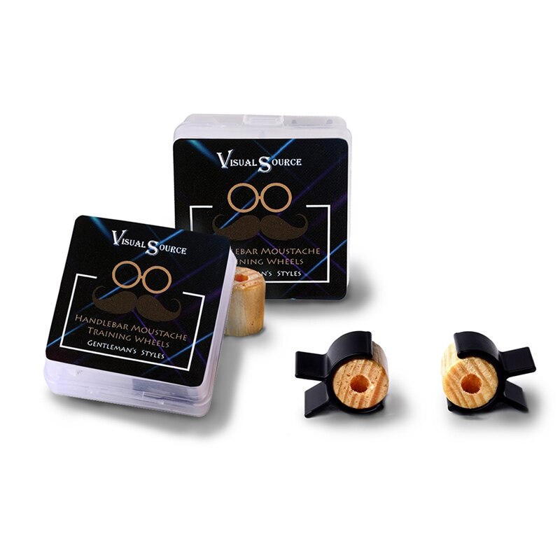 Mannen Salon Snor Styling Sjabloon voor Baard Vormgeven Styling Tool Goede Hout Silicagel Snor Training Wielen