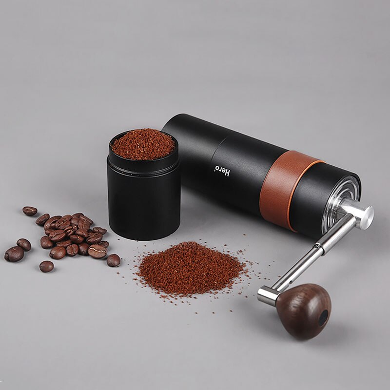 Hånd kaffekværn i rustfrit stål konisk grat hjemmekontor udendørs espresso dryp kaffe manuel kaffebønnemølle