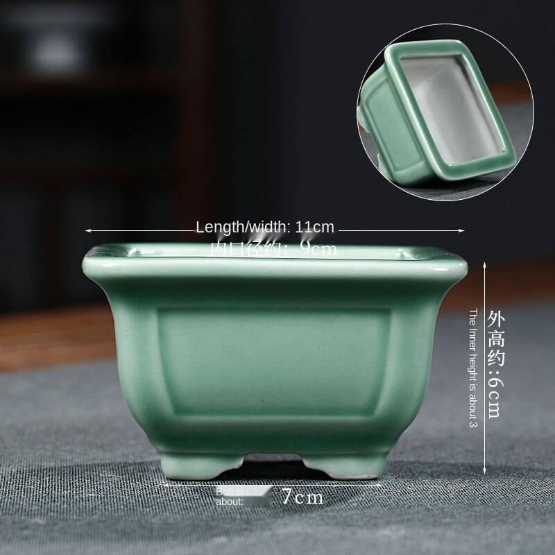 New Arrival domowe doniczki ceramiczne stół Bonsai zielone sukulenty doniczki pulpit dekoracyjne do ogrodu LB552: color1