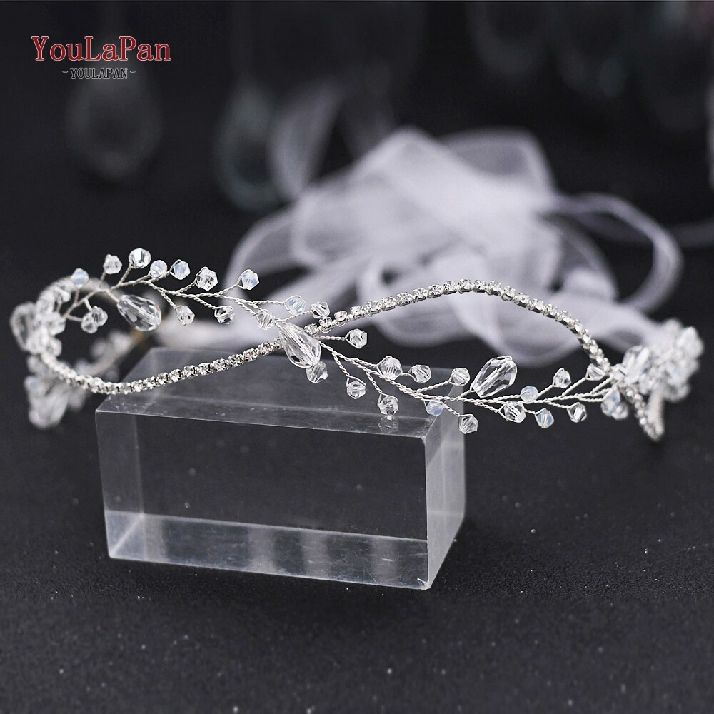 YouLaPan SH93 Kristall Gürtel für Hochzeit Kleid Gürtel Elfenbein Blume Hochzeit Kleid Schärpe Gürtel Silber Gürtel für Frauen Taille Band