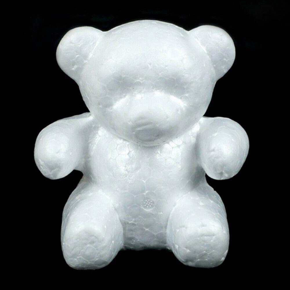 Bunny bjørn hjerte modellering polystyren styrofoam skum håndværk diy valentine fest dekoration: 15cm