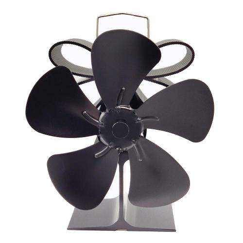 Ventilateur 5 Pales Universel Pour Cheminée - Alliage Aluminium - Alimenté SG