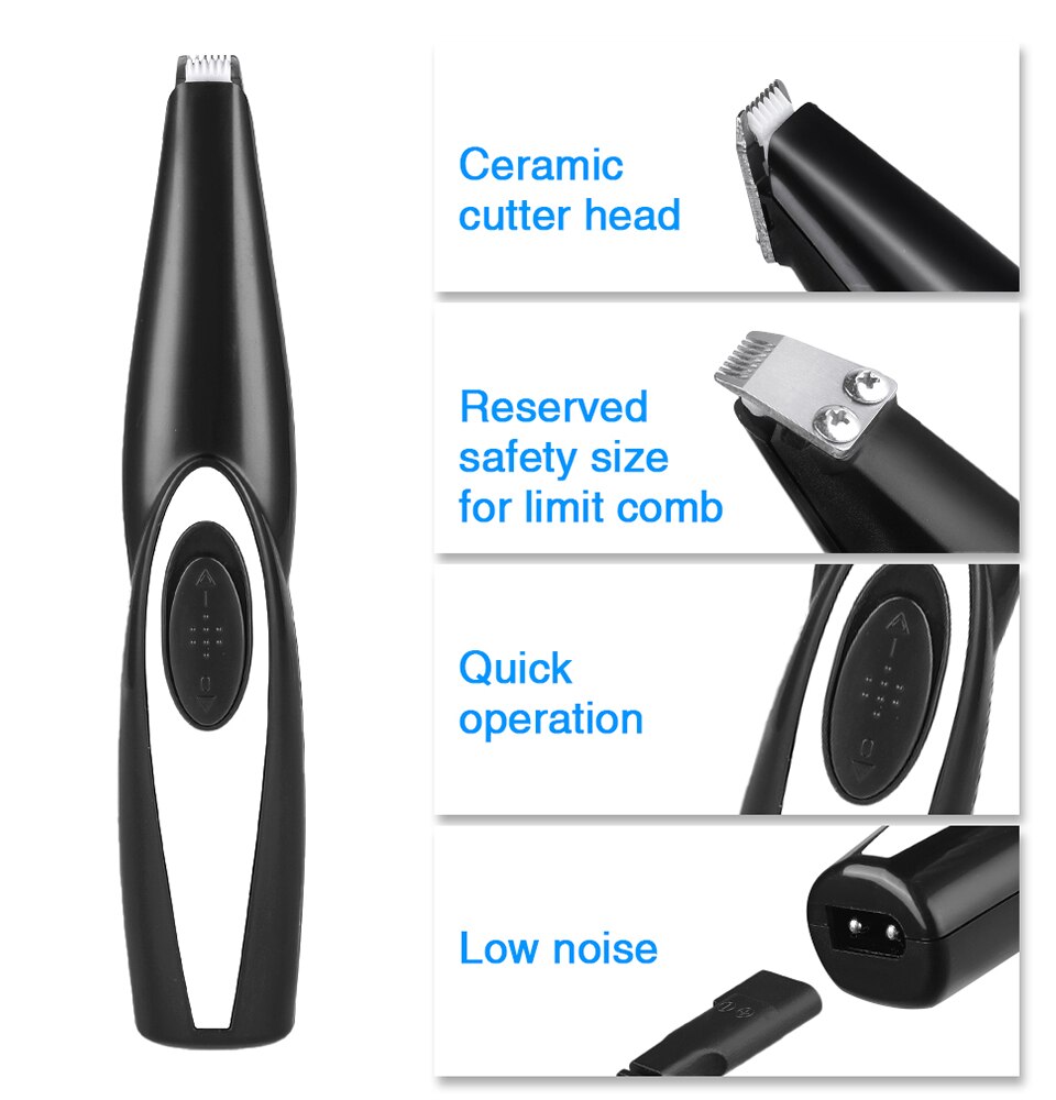 Hond Clippers Professionele Huisdier Voet Tondeuse Hond Grooming Kapper Hond Shear Butt Ogen Oor Haar Snijder Machine Remover