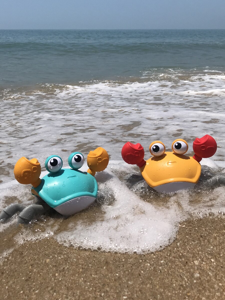 Børn shui-lu dobbelt formål afstivning wire krabbe strand spille snoede svømning krabbe badeværelse bad vand legetøj
