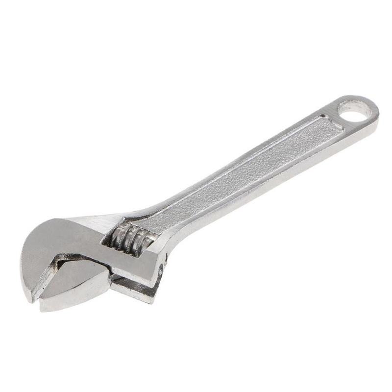 1 Pcs 63mm 2.5 Inch Mini Metal Adjustable Wrenches Hand Tool With 0-10mm Alloy Steel Repair Handle