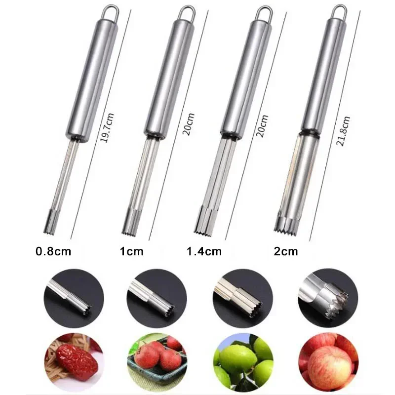 Roestvrijstalen fruitboor Appelzaadverwijderaar Thuis Groentegereedschap voor rode dadels Peer Meidoorn Coole gadgets Keukenaccessoires