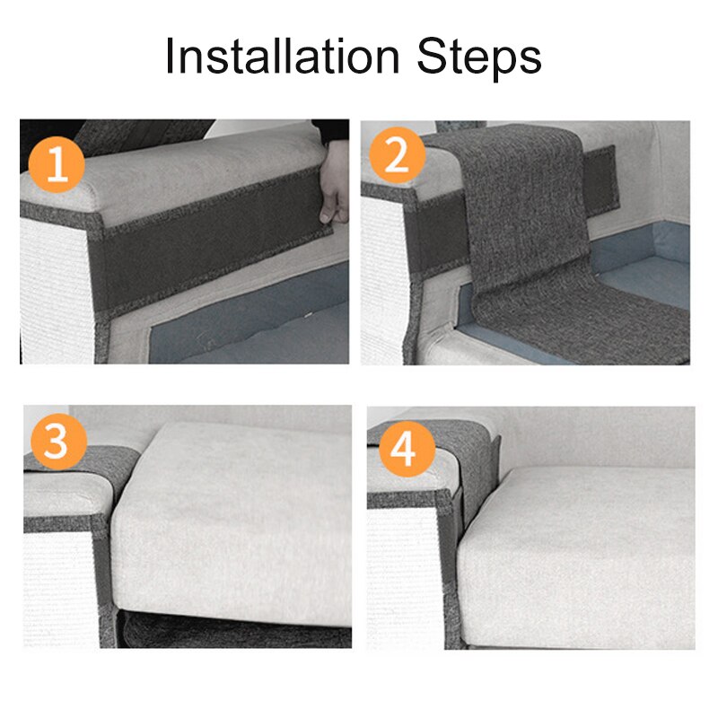 Rascador para gatos con almohadilla Sisal, Protector de muebles para sofá, garra de gato, entrenamiento, rascador de gatos, almohadilla de pata con uña Invisible