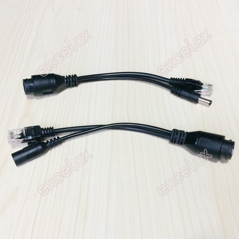 RJ45 PoE Injector & Splitter Separator Connector Cable Power Supply Over Ethernet Outdoor Waterproof for Network IP Camera