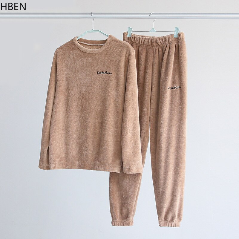 DA Homewear-Pijama de maternidad, Conjunto de pijama de enfermería, Conjunto de pijama polar de invierno para mujer, ropa de dormir femenina de terciopelo, ropa de casa