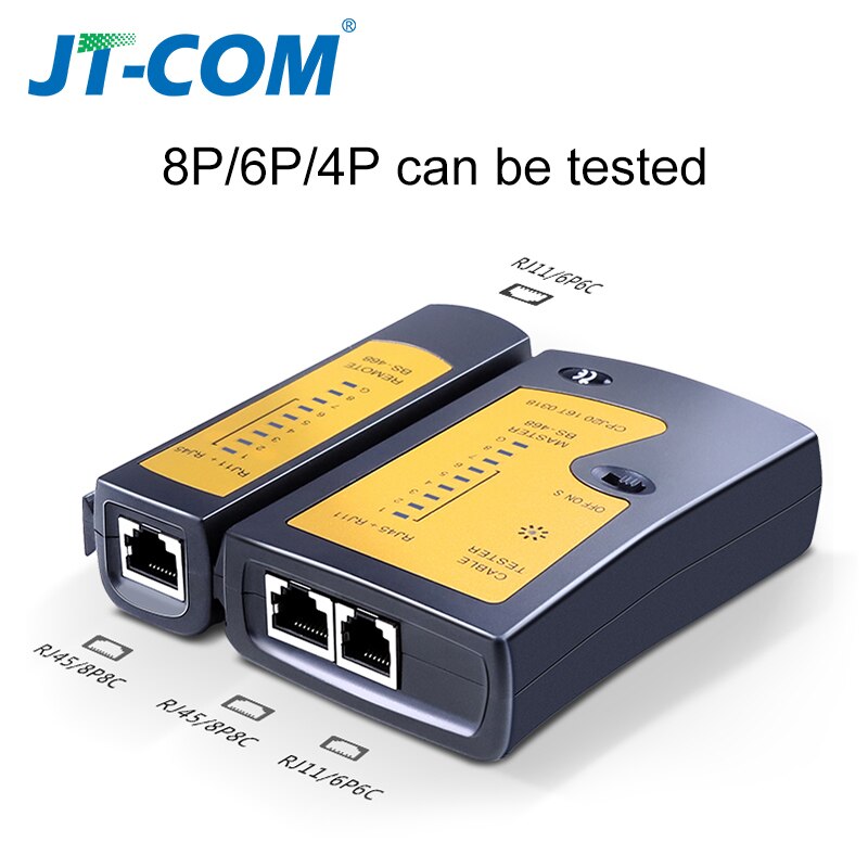 RJ45 RJ11 RJ12 Tester per cavi di rete CAT5 UTP Tester per cavi LAN cavo di rete rilevatore di linee telefoniche strumento di localizzazione Test remoto