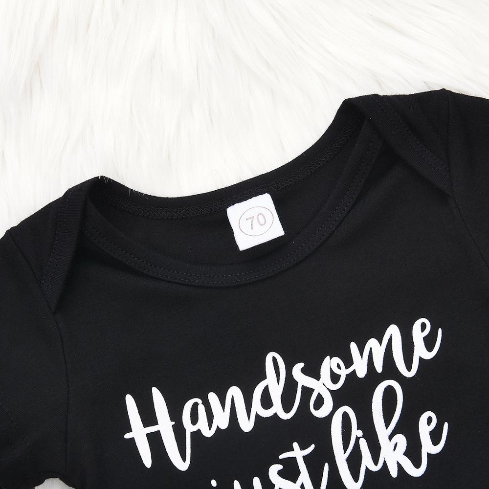 3 stk nyfødt baby drenge tøj bomuld hjorte langærmet romper+ bukser + hat outfits tøj sæt