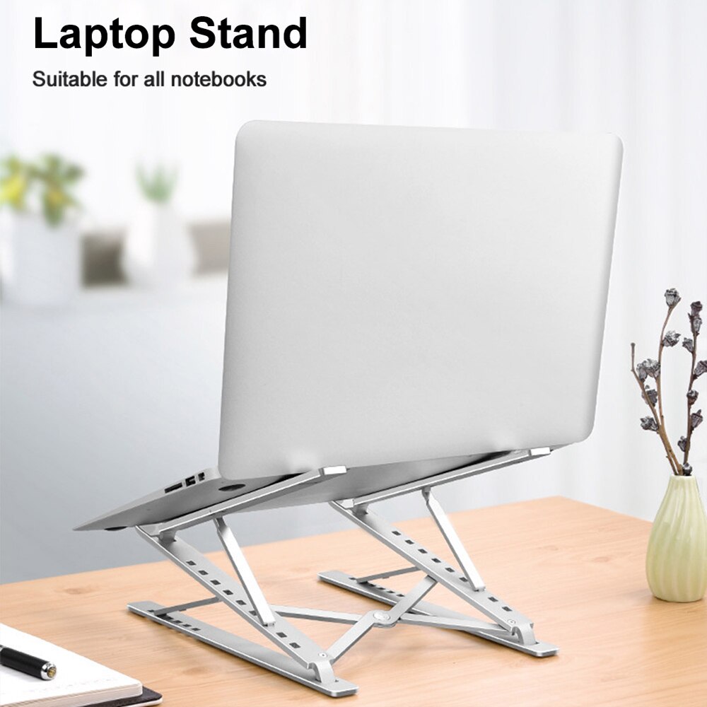 Laptopstandaard houder aluminium standaard voor ipad draagbare laptopstandaard houder desktop houder notebook pc computerstandaard voor 12-17 "