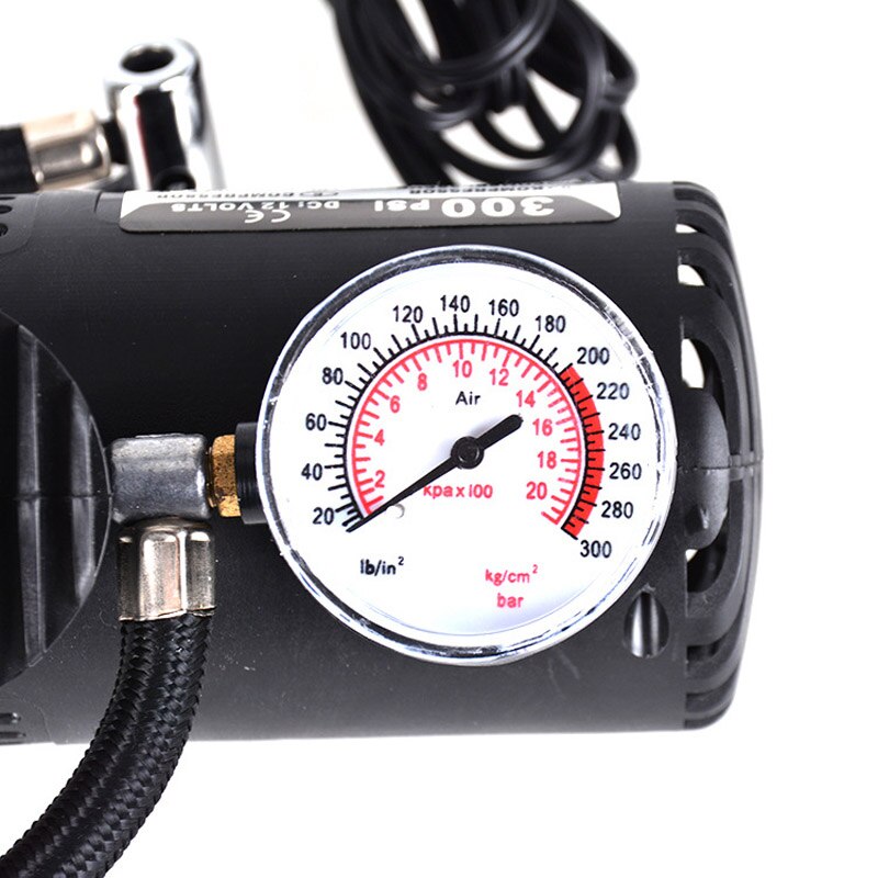300 PSI Mini Air Compressor 12V Car Auto Portable Pump Tire Inflator w/gauge NJ88
