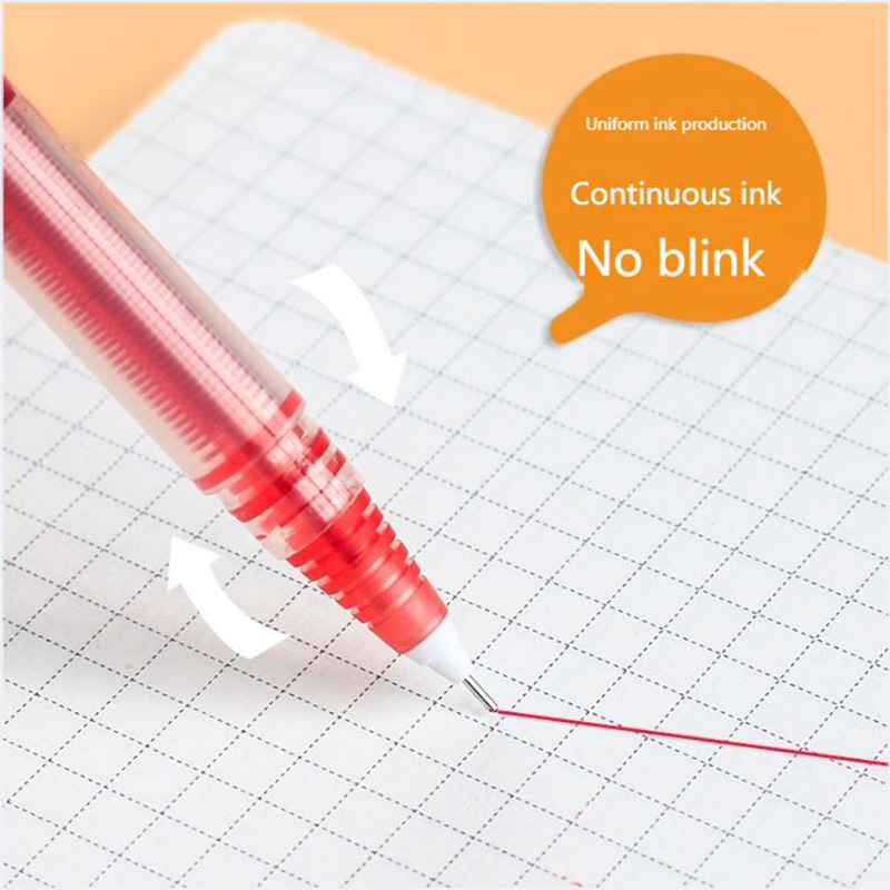 Bolígrafo de Gel líquido recto de 10 colores, bolígrafos de Gel coloridos de gran capacidad de secado rápido, bolígrafos Rollerball de 0,5mm, papelería para escuela y oficina