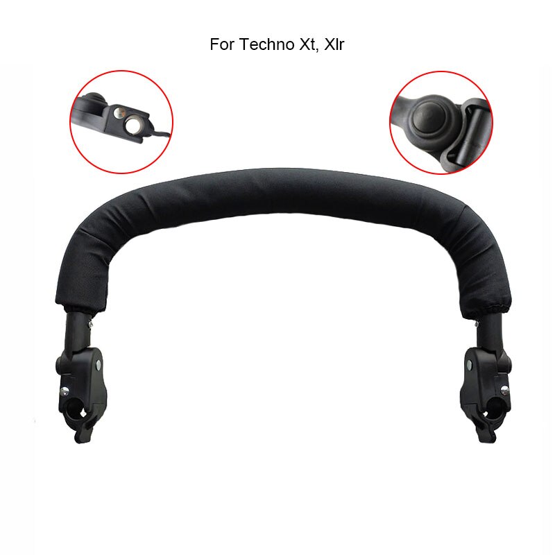 Barra parachoques para Buggy Compatible con Mac Laren Techno Xt Xlr Series, reposabrazos ajustable, barra de seguridad Universal, accesorios para cochecito