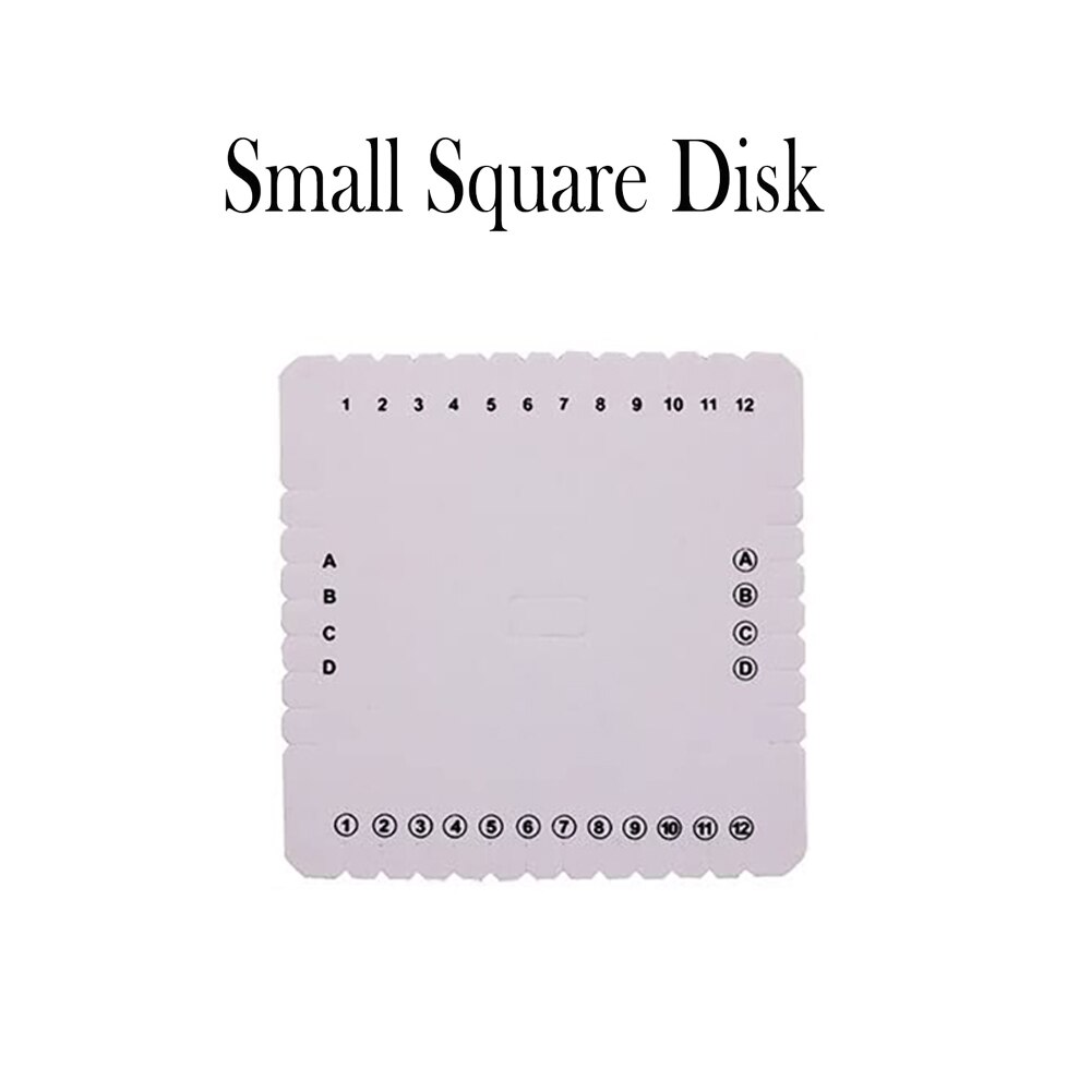 Braiding Disk Round Square Kumihimo Beading Cord Disc Braiding Braided Plate DIY Bracelet Loom Weaving Board Craft Tools: No2
