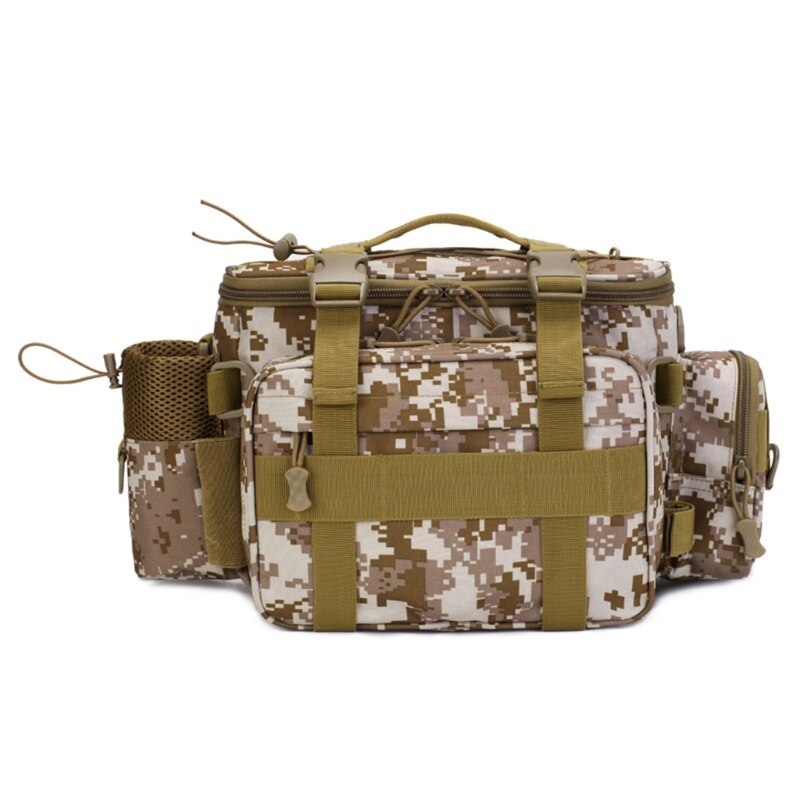 Multifunctional Waterproof Fishing Bag Single Shoulder Lure Backpack Reel Bag Straps Fish Tackle Bag: B