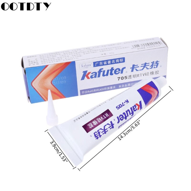 Transparent RTV Silicone Rubber Adhesive Grease Sealant Electronic Glue