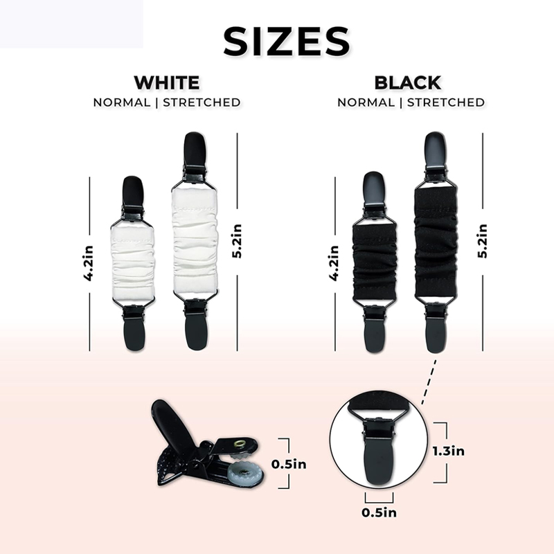 Clips para vestido, cincha trasera para ajuste, Clip negro, ropa, suéter, chal, cárdigan, Clips para cuello para mujeres y niñas