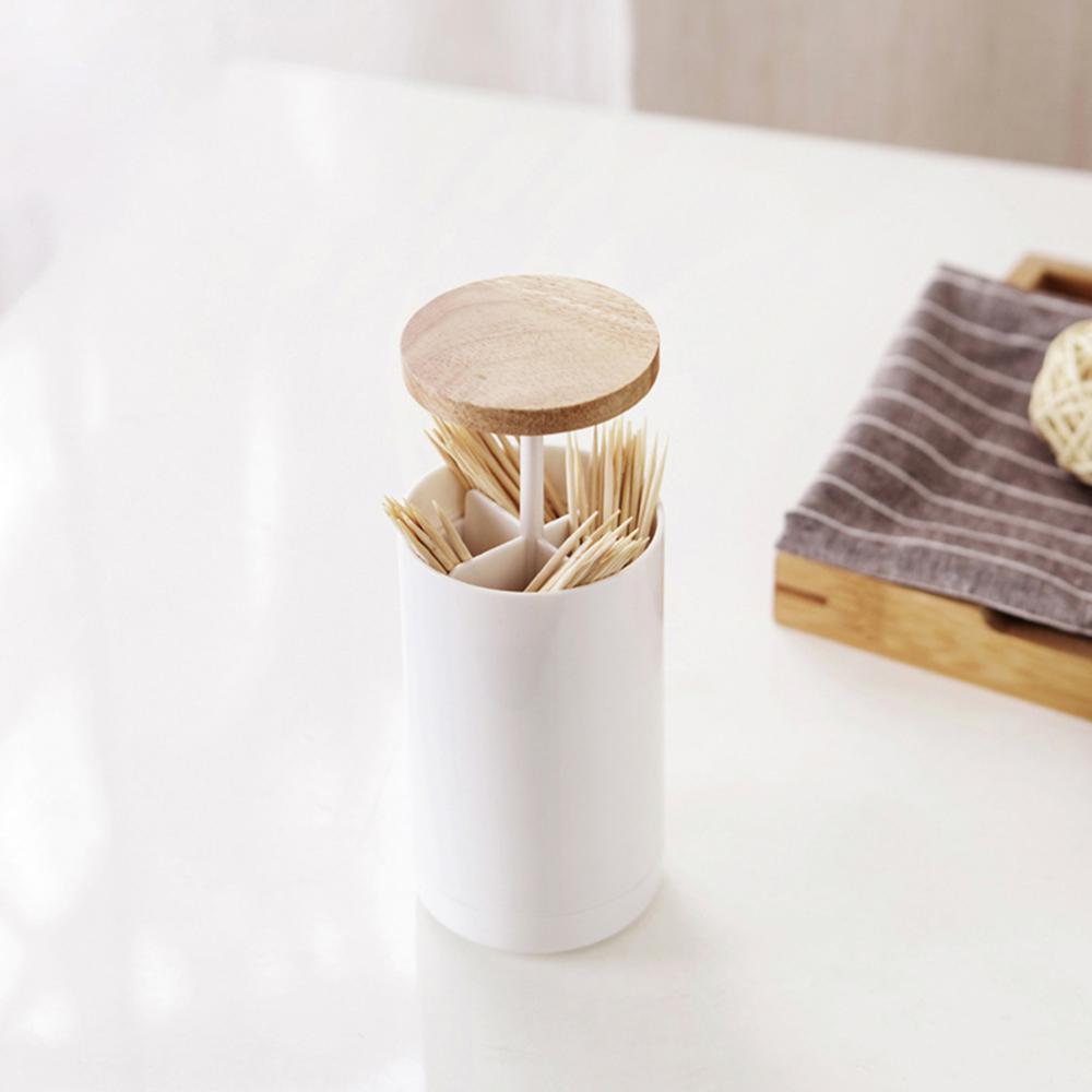 Contenedor para palillos de dientes de gran , contenedor automático para palillos de dientes, hisopos de algodón, dispensador de mondadientes, herramientas de soporte