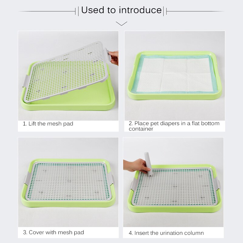 Pet Dog Training Pads Toilet For Puppies And Small Pets Square Pet Training Toilet With Tray For Small Dogs Potty Pet Supplies