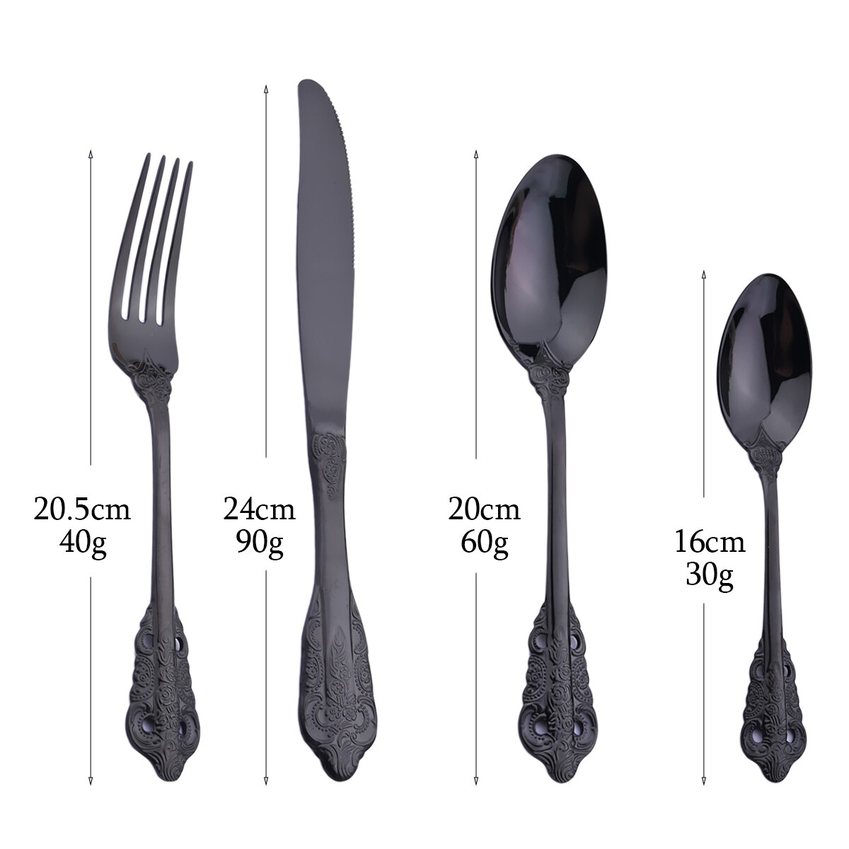 24Pcs Dinnerware Set Knives Fork Tea Spoon Dinner Tableware 304 Stainless Steel Purple Cutlery Set Kitchen Flatware Silverware