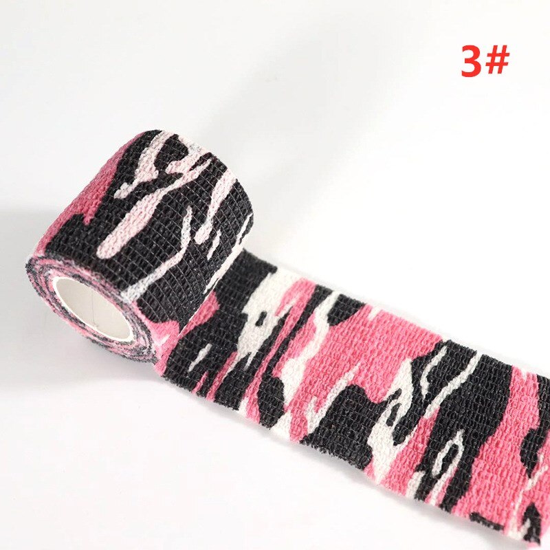4.5m metsästys naamio elastoplast naamiointi elastinen kääreteippi itseliimautuva urheilusuoja nilkka polvi sormi käsivarsi side  wk09: 3