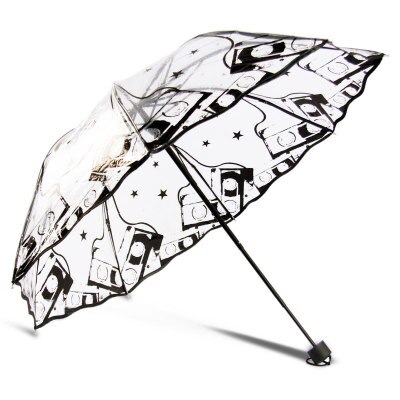 Yesello gennemsigtig paraply regn solrig og regnfuld paraply parasol tykner tredobbelt reklamekvinder: 2