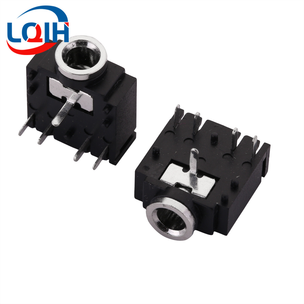 10 Uds 2,5 3,5 MM conector para auriculares Audio Video hembra conector estéreo de doble canal conector estéreo montaje en Panel de soldadura PJ-210B PJ-392: Marfíl
