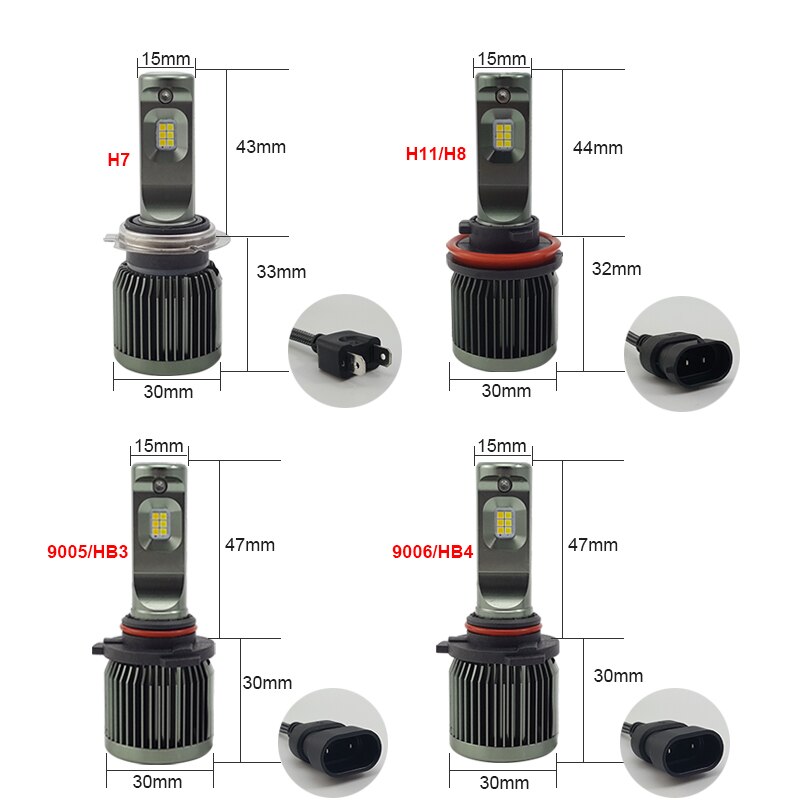 CNSUNNYLIGHT Dual Farben Umschaltbar H11/H8 9005 HB3 H7 LED Auto Nebel Licht Lampen 3000K 6000K schalten 5000Lm/Paar Auto Nebelscheinwerfer