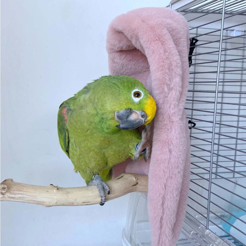 Winter Warm Vogel Sjaal Nest Hoek Papegaai Deken Huisdier Kleine Dier Opknoping Tent Kooi Decoratie Voor Parkiet Valkparkiet