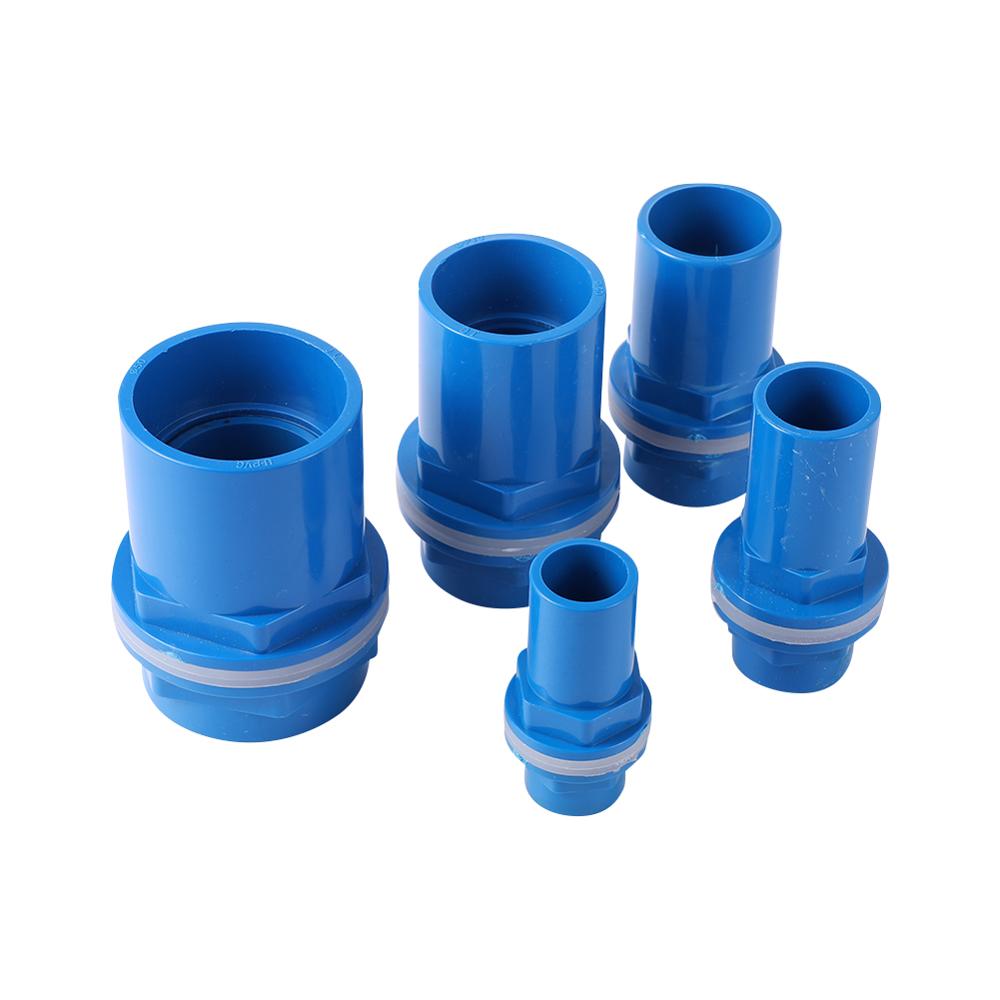 20/25/32/40/50Mm Blauw Pvc Waterdichte Pijp Butt Connector Tuin Irrigatie Buis Gezamenlijke aquarium Aquarium Koppelingen Adapters
