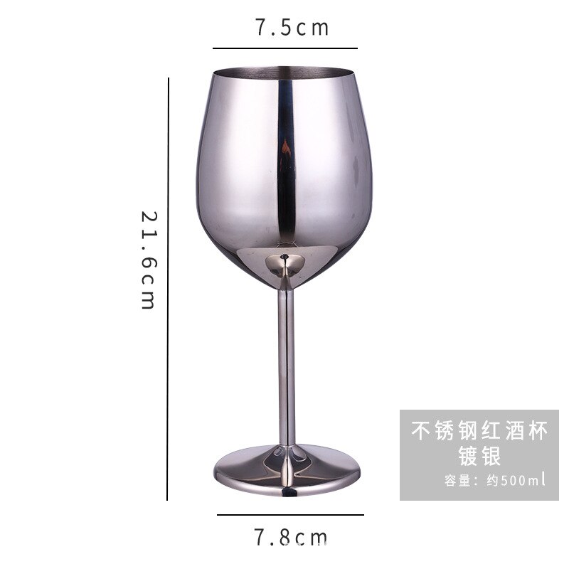 Stainless steel champagne glass wine glass cocktail glass metal wine glass bar restaurant goblet rose gold: b1