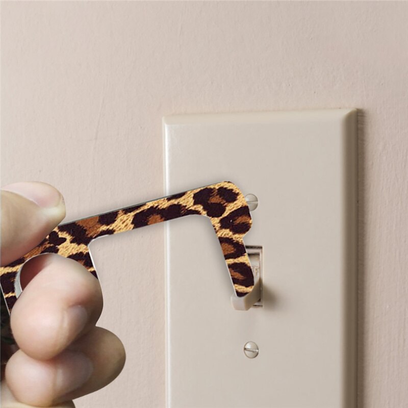 Portable Non-Contact Door Opener Stylus Elevator Keychain Tool Hygienic Keychain Open Doors Press Elevator Button Tool