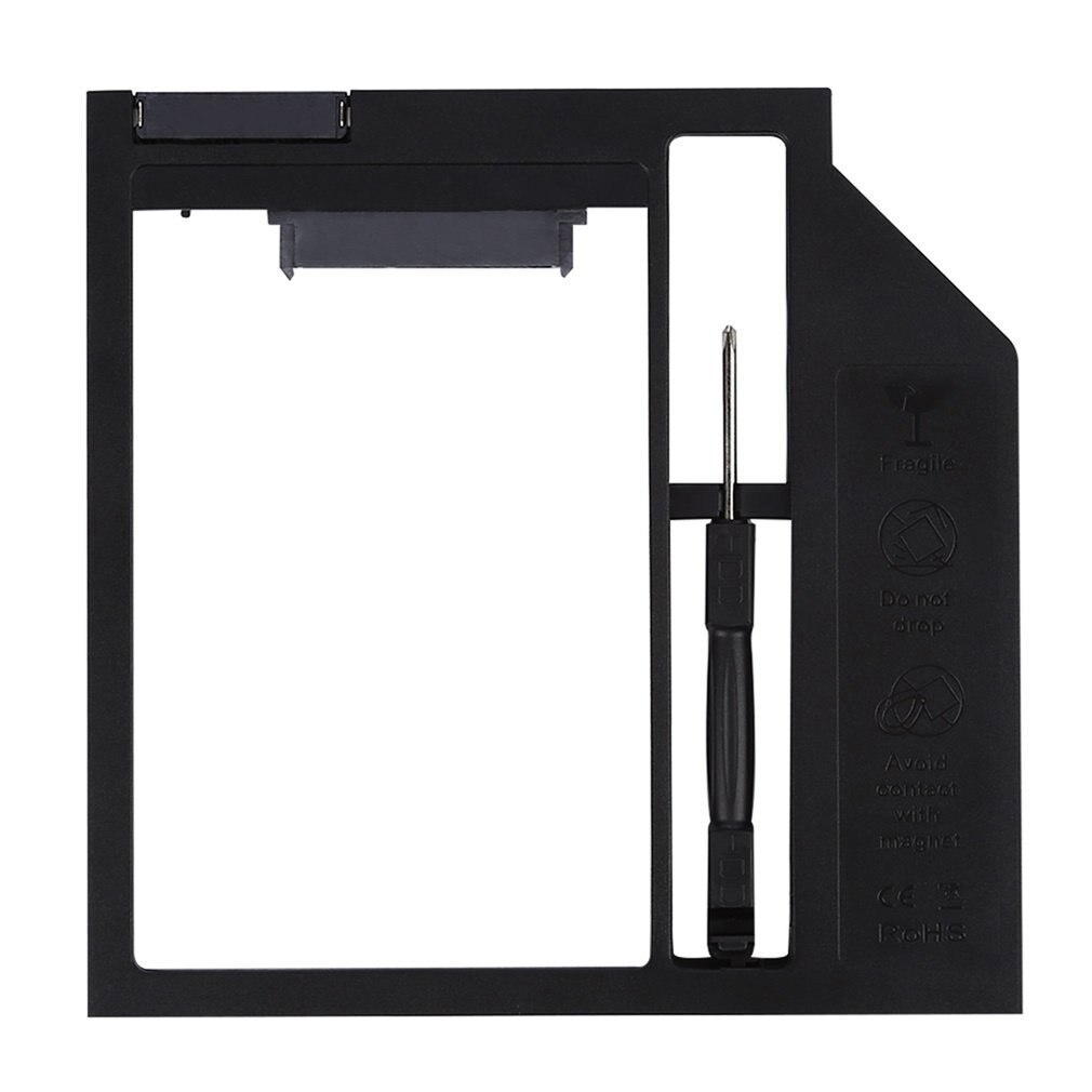 Ultra-Thin Abs Notebook Optical Drive Bay Hard Drive Bay 9Mm Thickness Sata3 To Sata3 Interface Bracket