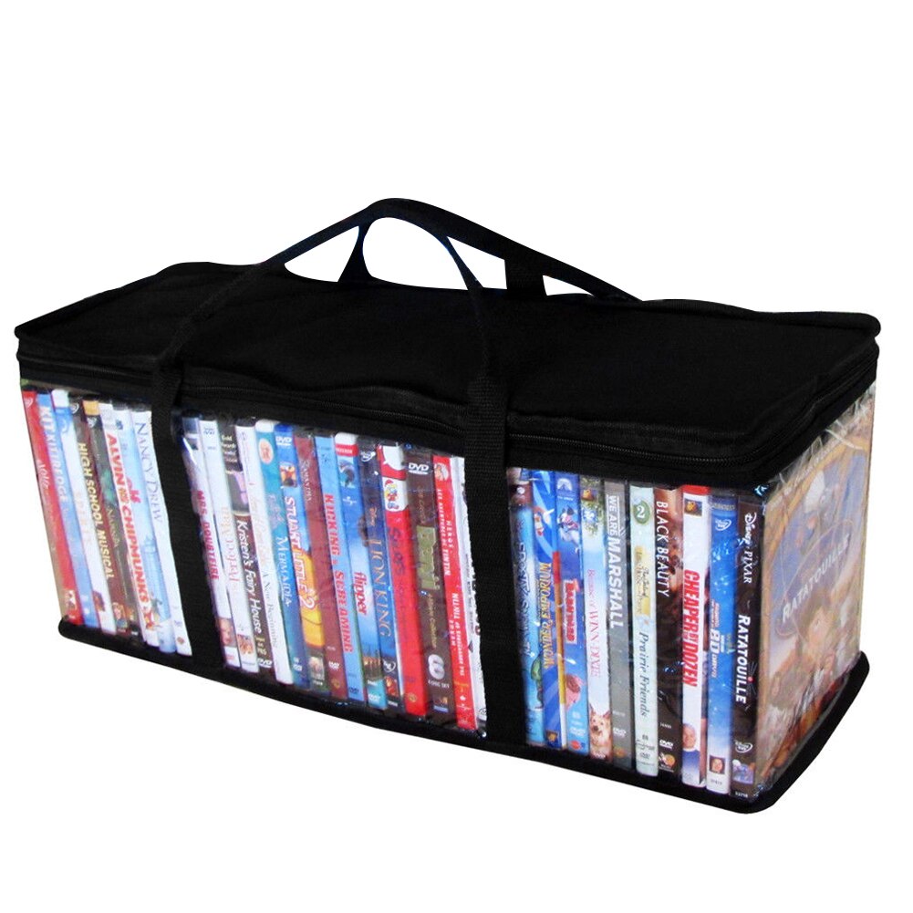 Rits Cd Houder Draagbare Stofdicht Organizer Dvd Clear Video Opbergtas Beschermende Draagtas Met Handvat Grote Oxford Doek