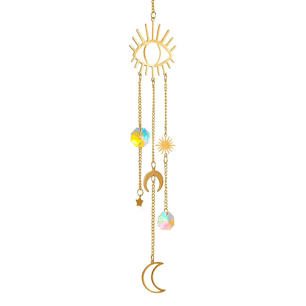 1 Stück AB Suncatcher zum Aufhängen, Sonnenfänger mit Kettenanhänger, Ornament, Kristallkugeln für Fenster, Haus, Garten, Weihnachtsfeier, Dekoration: Rose