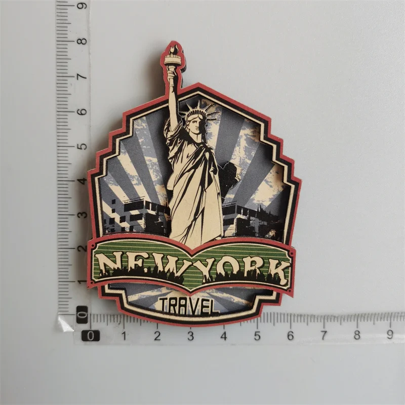 Imán de nevera de madera para decoración del hogar, para amigos, Noruega, IBIZA, Barcelona, España, Nueva York, Seattle, Estados Unidos, Arabia Saudita, Dubái, Barcelona