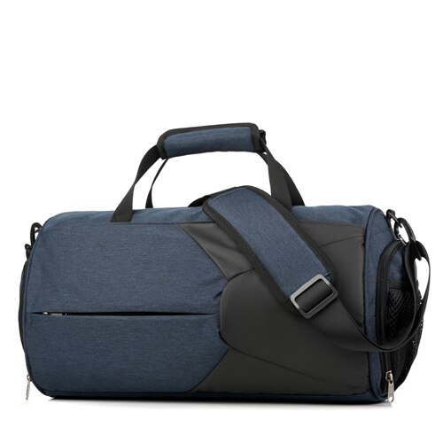 Bolsas de Fitness para entrenamiento para hombre y mujer, bolso de viaje para gimnasio, deporte al aire libre, natación, Yoga húmedo seco para mujer: Blue