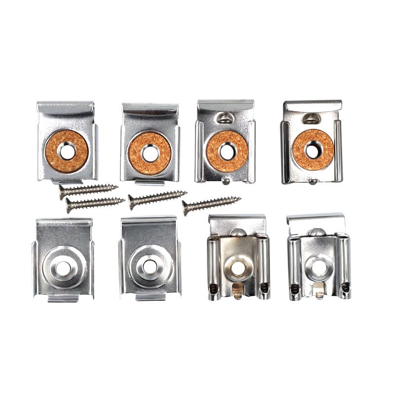 4 teile/satz 32x24mm Einstellbare Spiegel Clip Halterung Federbelastete Spiegel Hängen Clip Zauberstab Halterung