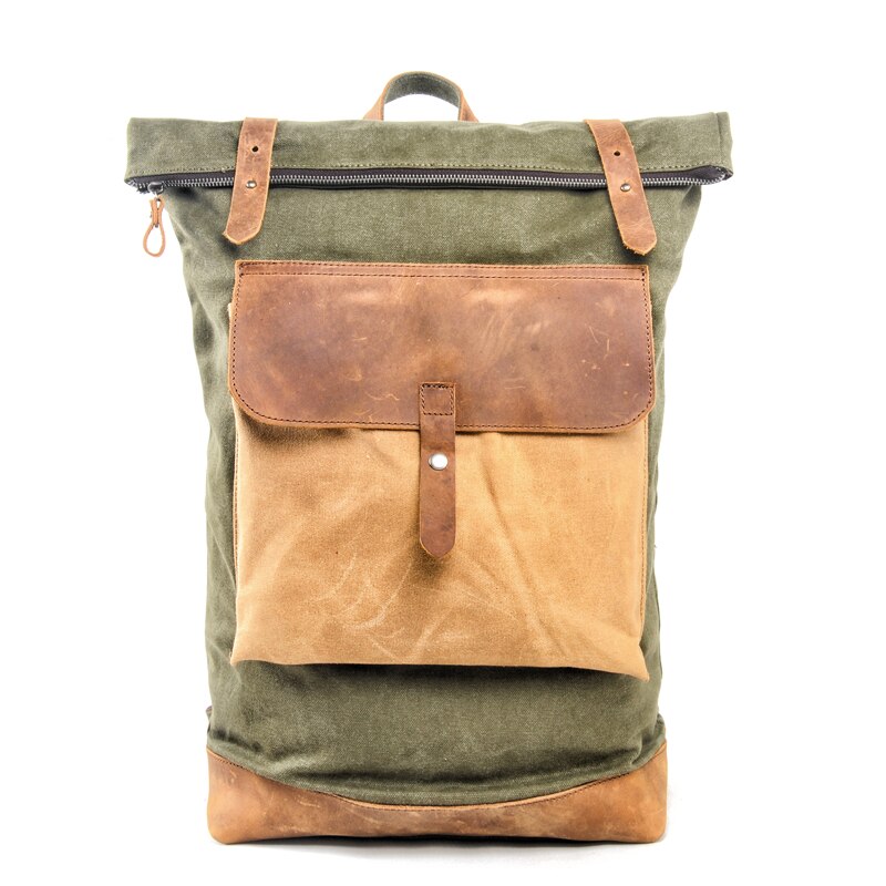 Muchuan mochila vintage para laptop, mochila unissex de luxo, estilo retrô, grande capacidade para laptop