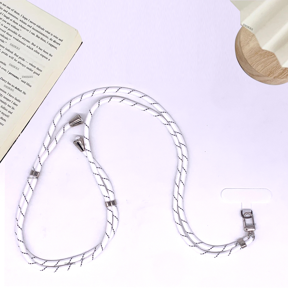 Uniwersalny regulowany pasek na smycz do telefonu wiszący sznur do telefonu komórkowego paski na szyję smycze zapobiegające zgubieniu akcesoria do telefonów komórkowych 150 cm: Szampańskie złoto