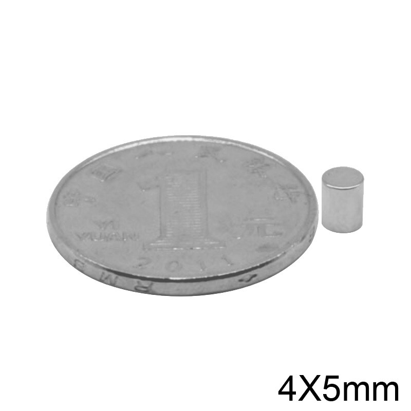 50/100/200/500/1000PCS 4x5 Powerful Magnets Disc 4mm x 5mm Small Round Permanent Magnet 4x5mm Fridge Neodymium Magnet Strong 4*5