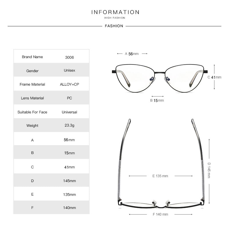modny damskie oprawki robić okularów kocie oczy niebieskie światło blokujące przeciw promieniowaniu okulary ochronne damskie okulary optyczne
